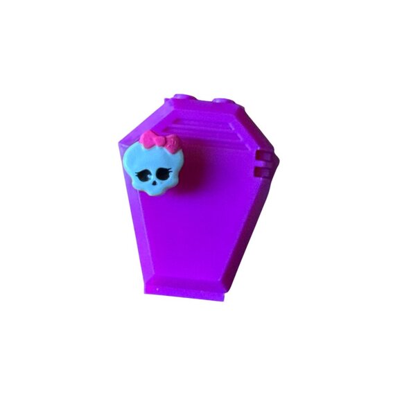 Mega Bloks Monster High Coffin-Shaped Locker/Container 1.5" - Picture 1 of 6